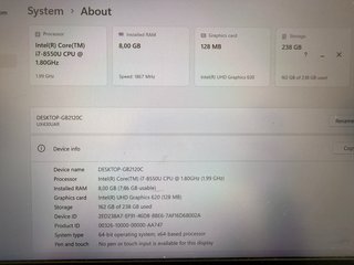 Portátil Asus asus ux430u