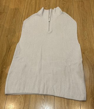 Chaleco vestido de punto beige H&M