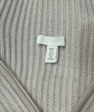 Chaleco vestido de punto beige H&M