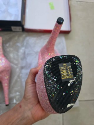 Tacones Pleaser ADORE-1020GWR Rosa Purpurina