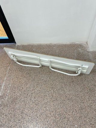 Banco Ikea Metal y Madera Blanco