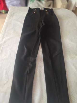 Pantalones vaqueros negros rotos Talla M