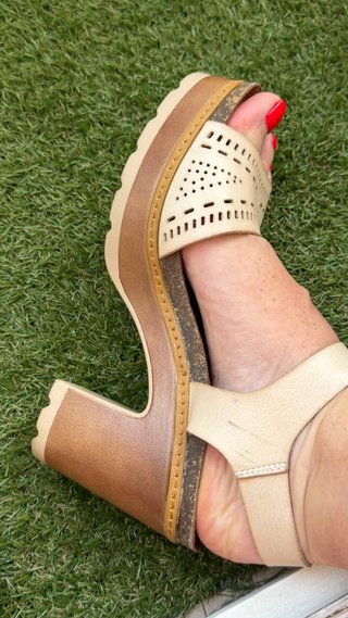 Sandalias Refresh Beige Talla 39