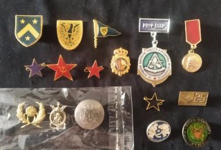 PINS, INSIGNIAS MILITARES+BOTÓN...