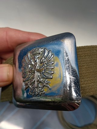 3 cinturones del ejercito militar español, cinturón de lona verde con hebilla metálica ajustable, dos de ellos