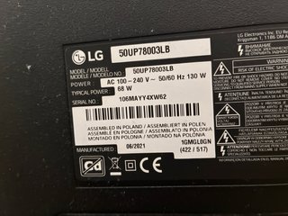 TV LG 50 Negra