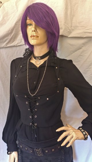 Sottoseno stringivita corsetto gotico