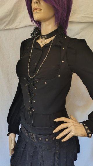 Sottoseno stringivita corsetto gotico