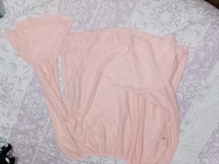 Chaleco rosa manga campana talla única