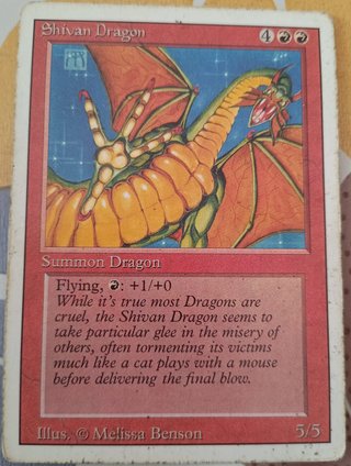 Carta Magic Shivan Dragon 3a Ed.
