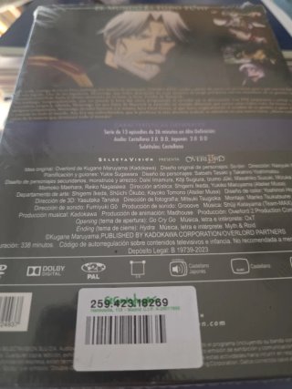 DVD Overlord Temporada 2 Anime Japonés Español