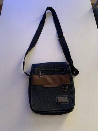 Bolso de hombro hombre negro y marrón