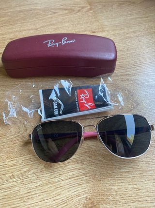 Gafas Ray-Ban Niña Dorado y Rosa