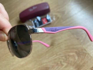 Gafas Ray-Ban Niña Dorado y Rosa