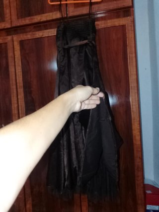 Vestido marrón elegante