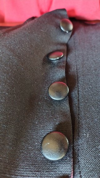 Gilet panciotto nero rosa alternativo