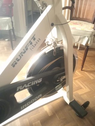 Bicicleta Spinning RUNFIT Fitness Blanca