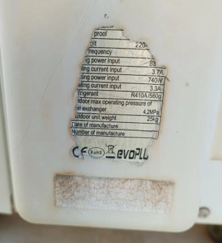 Aire Acondicionado EvoPlus Usado con mando