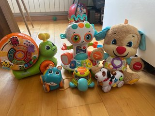 Lote Juguetes Bebé: Snail, Robot, Perro