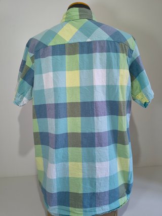 Columbia shirt checkered Short Sleeve, colorblock