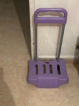 Carro mochila plegable morado
