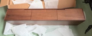 Sklum Mueble TV 180x45 cm en madera de chapa nogal