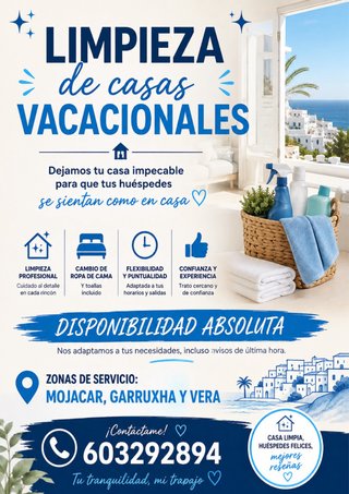 Limpieza de casas Vacacionales