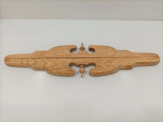 Copetes de madera antiguos (2 unidades)
