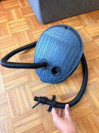 Tienda campaña, saco dormir, colchoneta inflable