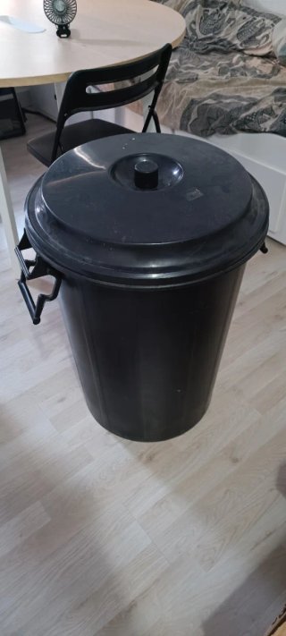 Cubo Basura/Almacenaje 100L Negro