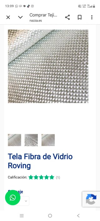 Tela de Fibra de Vidrio WRM 500/450-1250