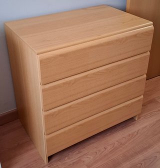 Cajonera haya 4 cajones