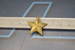 6 estrellas ralladas cinco puntas Ejército Español. Años 50 ó 60.