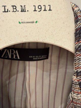 Americana Zara cuadros mujer