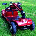 Scooter Elétrica Mobilidade Reduzida Vermelha