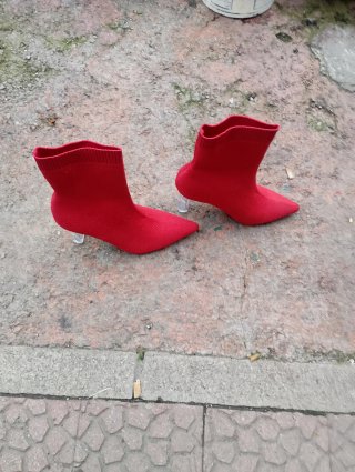 Botines rojos de mujer 38 nuevos sin estrenar