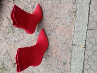 Botines rojos de mujer 38 nuevos sin estrenar