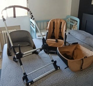 Carro de bebé con capazo color camel Bugaboo Camal