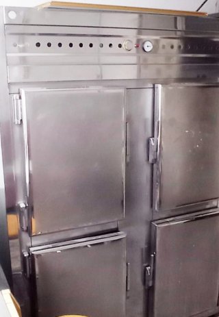 Cámara frigorífica y congelador de acero