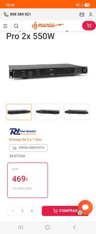 Etapa Potencia Power Dynamics PDD1100