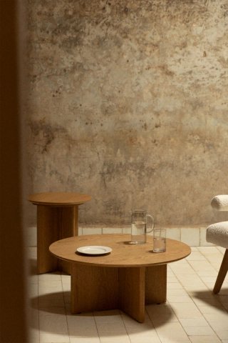 Sklum Mesa Centro Saonara Ø80 cm MDF Natural