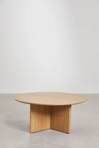 Sklum Mesa Centro Saonara Ø80 cm MDF Natural