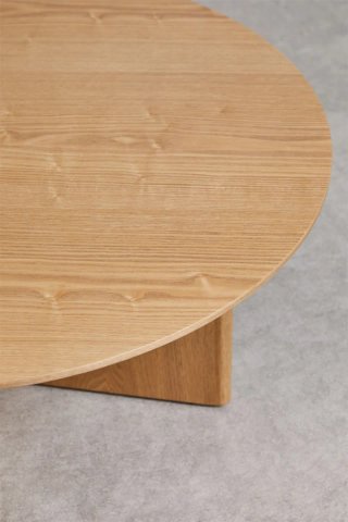 Sklum Mesa Centro Saonara Ø80 cm MDF Natural