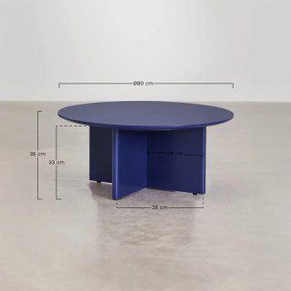 Sklum Mesa Centro Saonara Ø80 cm MDF Natural