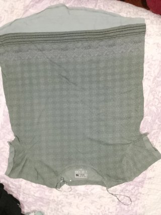 Chaleco verde manga corta talla M