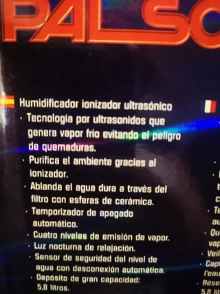 Humidificador Palson Humilux 5.8L