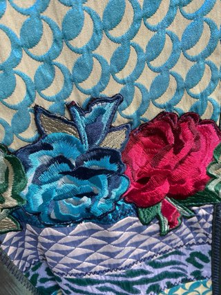 Abrigo Desigual Mujer Patchwork
