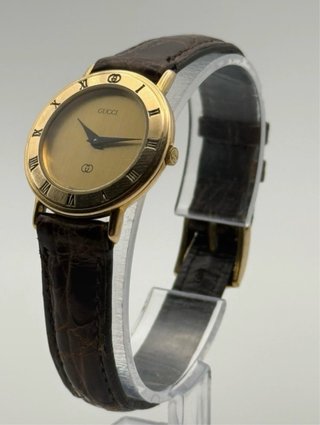 Reloj Gucci 3000L Mujer Oro Marrón
