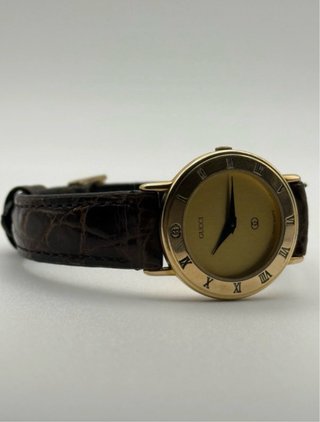 Reloj Gucci 3000L Mujer Oro Marrón