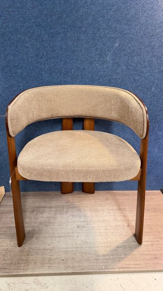 Sklum Silla de comedor con reposabrazos tapizada